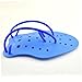 1pair Swimming Hand Paddles Fins Power Training Gloves Paddles Hand Fin Diving for Kids Adults Blue