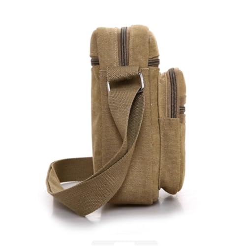 Messenger Bag, Canvas, Men Casual Crossbody Bag, for Work Business Office Travel, 9 * 7.8in3