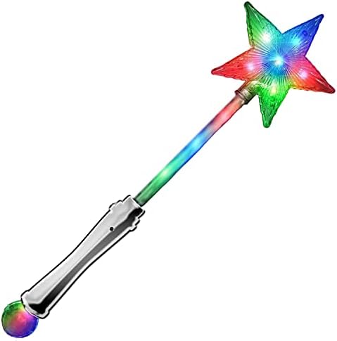 The Glowhouse Light Up LED Premium Flashing Star Wand