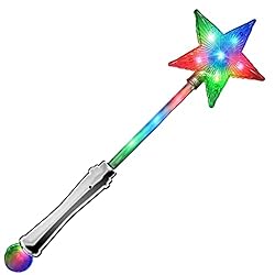 The Glowhouse Light Up LED Premium Flashing Star Wand