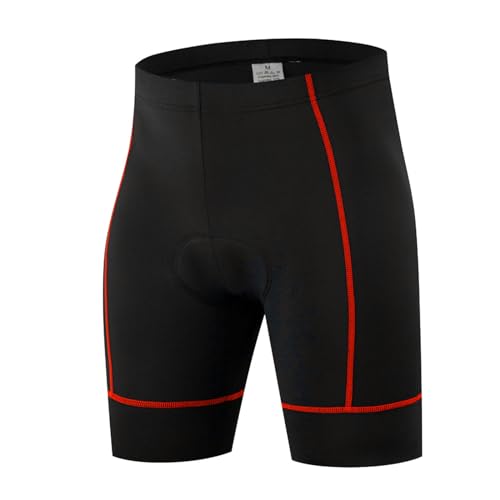 RUMAOZIA Pantalones de ciclismo para hombre con acolchado para hombre, calzoncillos de ciclismo para hombre, ropa interior de bicicleta de montaña, pantalones cortos, elásticos, transpirables, de
