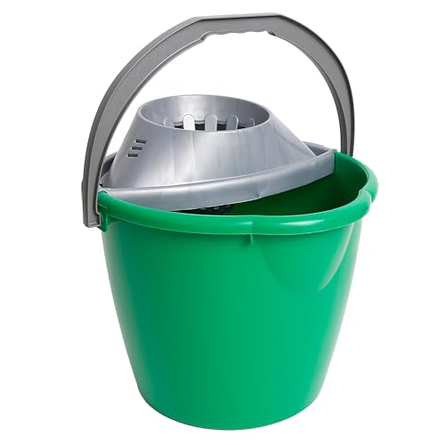 MAYA Cubo Redondo 13L. Polipropileno Resistente. Apto Uso Profesional y Doméstico (Color Verde)