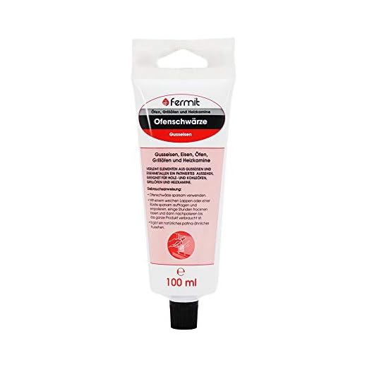 Ofenschwärze Herd Paste Tube Pflegemittel Ofenpaste Ofen Kaminofen Ofenwichse 100 ml