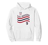 Ricardo Pepi 9 White USMNT Officially Licensed Pullover Hoodie