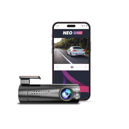 Image of AIRD NEO D100 DashCam Full HD Free 64GB SD Card | 150 Wide Angle| G Sensor | WiFi | Multipurpose Charger with USB & Type C| Supports Upto 128GB Card| Parking Monitoring | Super Night Vision