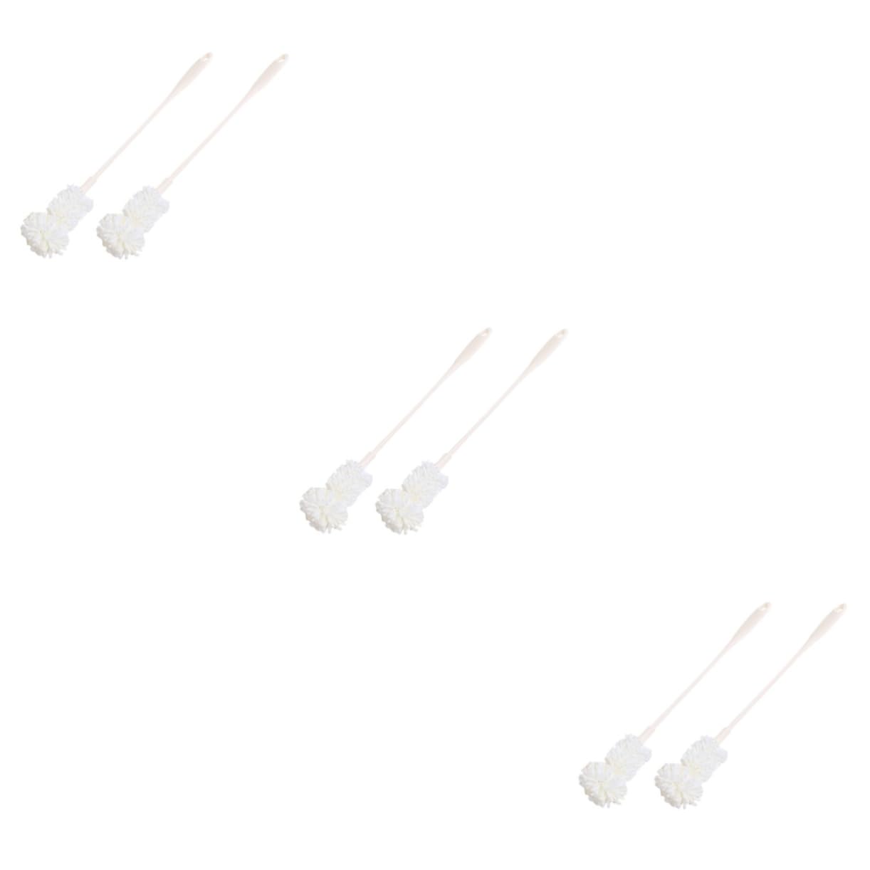 Healeved 3sets Sponge Bottle Brush Long Bottle Sponge Home Sponge Cup Brush Long Handle Brush Water Bottle Brush Nursing Bottle Household Cleaning Sponges Feeding Bottle Scrubber Milk 2pcs*3