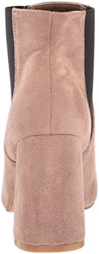 YOKI-JACKLYN-30 Women's Suede Elastic Stretchy Ankle Booties, Beige, 6 M US | Image 2
