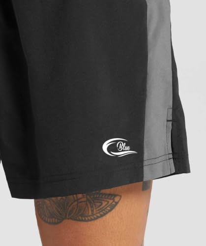 Image of CBlue Men's Outdoor Quick Dry Lightweight Sports Shorts with 2 Zipper Pockets, Breathable Hiking Running Gym Workout Athletic Shorts | CBblue Men's Quick Dry Sports Shorts with Zipper Pocket