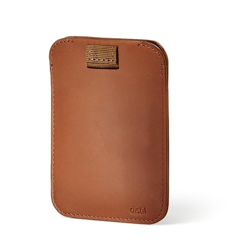 Image of Distil Union Wally Sleeve | Premium Leather Slim Minimalist Wallet & RFID-Shielded Credit Card Holder | MagLock Security, Pull-Tab Access
