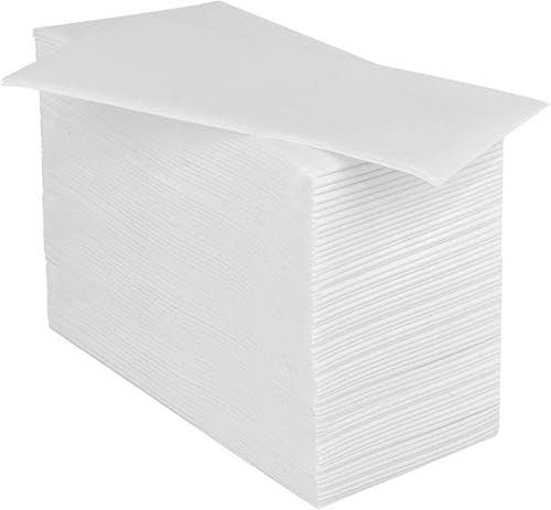 Serviettes en papier jetables blanc 33x33 essuie-mains 2 plis pour bars et snacks