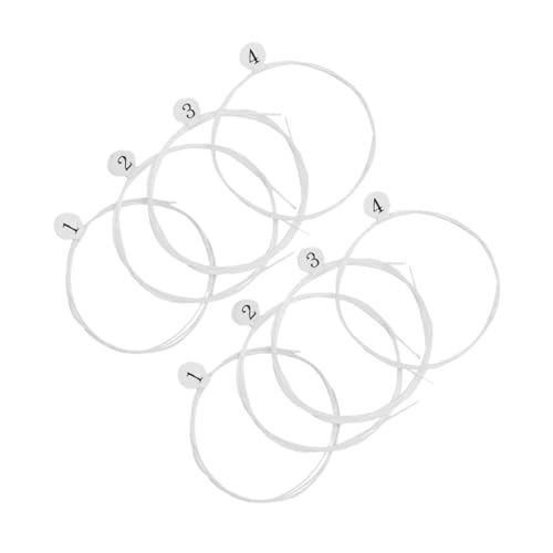 GOOHOCHY 8pcs Nylon Ukulele Strings Set for Soprano Durable Replacement Strings for Music Instruments for Beginners Experienced Players Enjoy Unique Sound and Style