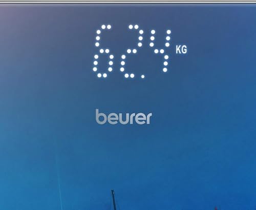 Beurer GS 215 Boats Glaswaage, digitale Personenwaage mit Magic-Display, Dot-Matrix-Anzeige… – Ansicht 4