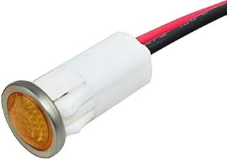 VCC (VISUAL COMMUNICATIONS COMPANY) 1092D3-125VAC LED Panel Mount Indicator, Amber, 125 VAC, 12.7 mm, 25 mA, 13 cd, Not Rated