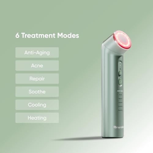 Image of Nanoleaf 6-in-1 Red Light Therapy Wand for Face & Neck, FDA-Cleared
