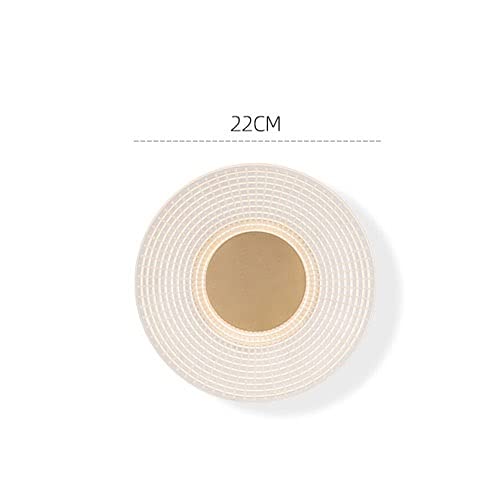 Luz de pared LED redonda dorada para decoracion interior de pasillos y dormitorios 3