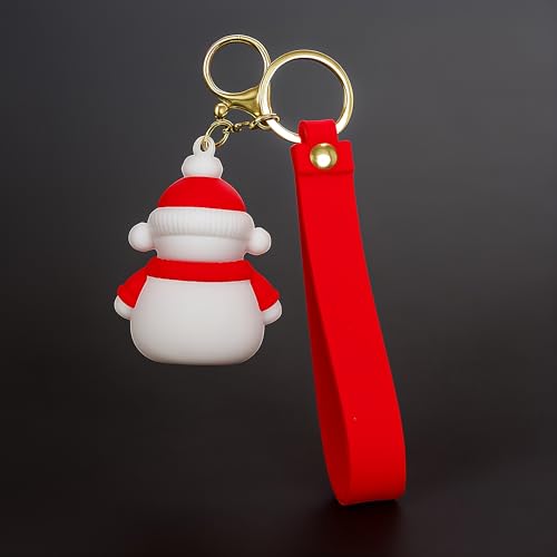 Image of Cute Cartoon Character Silicone 3D Key Chain with Strap Charm & Metal Hook, Merchandise Key Rings Gift for Kids Girls Boys Men & Women