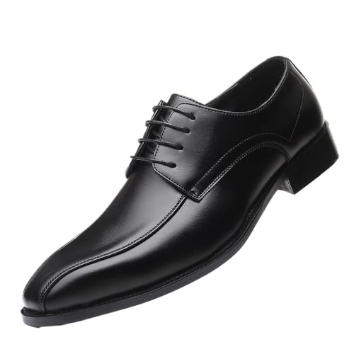 Men's Dress Shoes Mens Leather Formal Classic Business Oxford Shoes Casual Wedding Derby Shoes(10.5) - Main Image