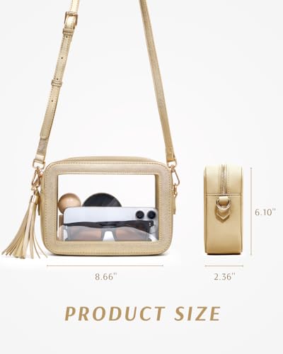 Image of Unilily Clear Bag for Stadium Events, Clear Purse Stadium Approved Crossbody Bag for Concerts Sports Festivals Events Women