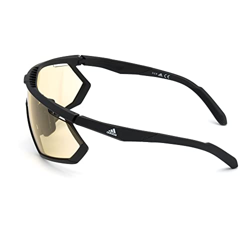 Sunglasses Adidas Sport SP 0001 02E Matte Black/Yellow To Grey Photocromatic