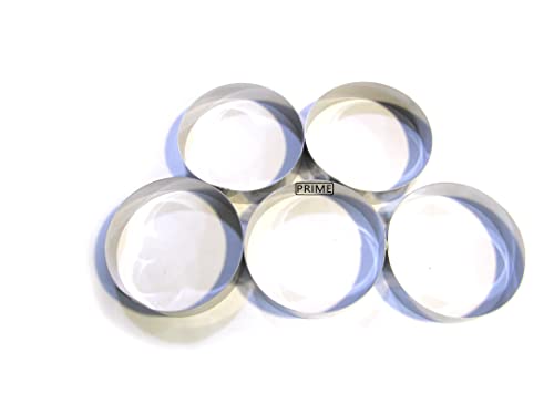 Image of Prime Bakers and Moulders Round Cutting Steel Rings, Burger bun Cutter Mold Baking and Cake Decorating (5 Pieces) (4.5 Inch)