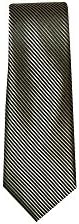 Gianfranco Men's Stripe Neck Tie (Olive/Black)