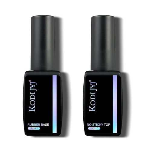 Set Gel Base Rubber y Top Coat 12ml para Manicura