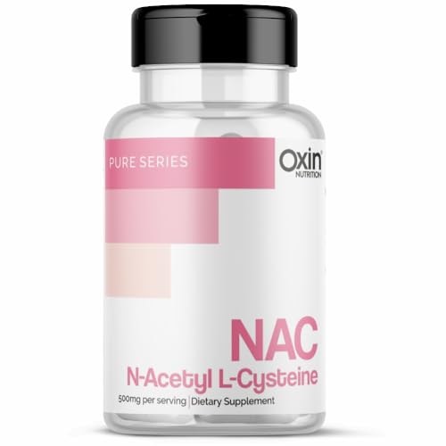 Image of Oxin Nutrition NAC N-Acetyl L-Cysteine - Non GMO - Gluten Free Lungs Respiratory Support (60 Capsules)