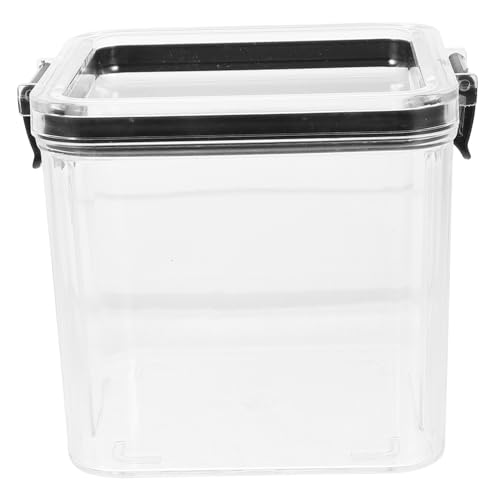 Happyyami Airtight Pet Food Container Transparent Canister for Dog Cat Food Storage Durable Fall Resistant Design for Pet Owners