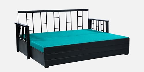 Image of Ubpon 3 Seater Metal Sofa Cum Bed with Hydraulic Storage | Single Size Sofa Cuma Bed | Metal Sofa Set for Living Room, Guest Room D10 SB Single