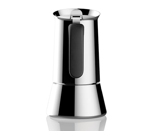 Image of Bialetti Elegance Venus Induction 10 Cup Stainless Steel Espresso Maker by La Cafetiere