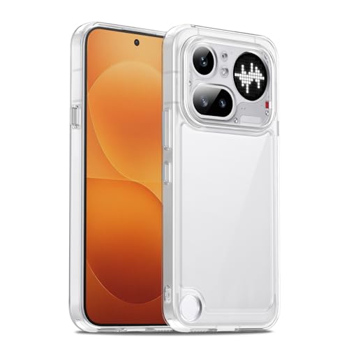 Image of Case for Nothing Phone 4a Pro, Military Grade Drop Protection Phone Case, Yellowing Resistant, Anti-Scratch Hard PC Back, Shockproof Hard Ultra-Thin Protective Cover, Clear