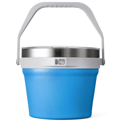 COKTIK 7L Insulated Ice Bucket with Lid，Double Wall Vacuum Stainless Steel Beverage Bucket Keeps Frozen Longer，Holds 6 Longnecks or 3 Bottles of Wine，for Cocktail, Champagne, Large Parties(Blue)