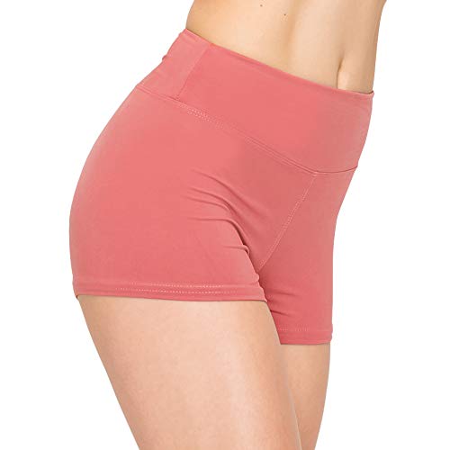 Image of ALWAYS Yoga Shorts for Women - High Waisted Workout Biker Shorts for Yoga, Running & Under Dress Anti-Chafing Comfort