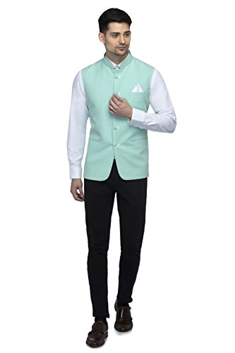 Image of FAVOROSKI Men's Cotton Blend Waist-Long Jacket