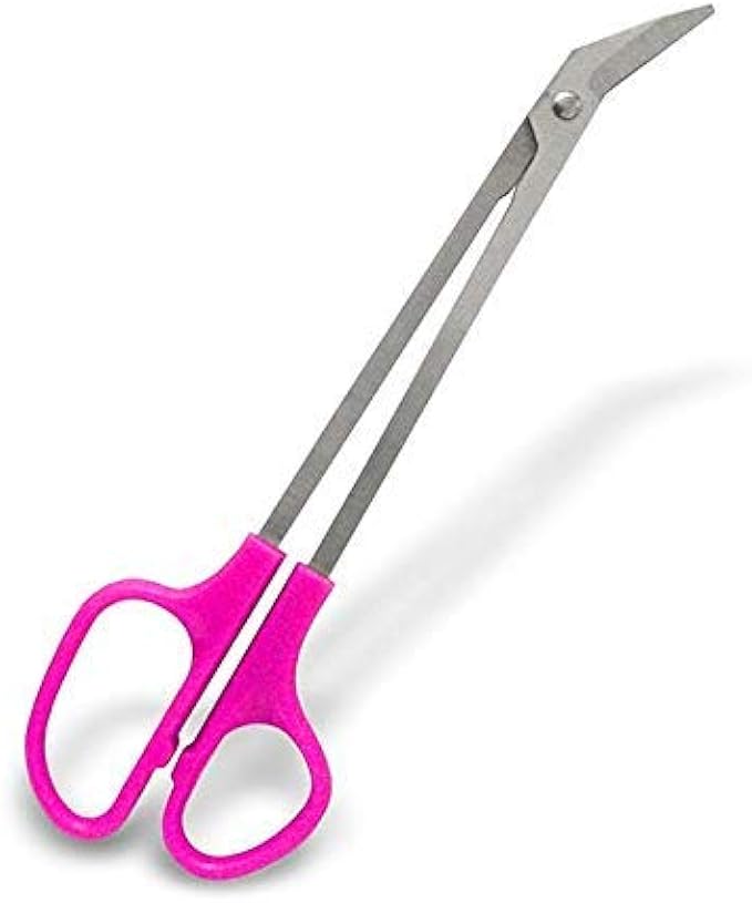 Happy Healthy Smart Finger and Toenail Scissors for Adults & Seniors, Long Stainless Steel 8 1/4 Inch Nail Clippers with Ergonomic Design, Long Handle and Angled Blades Revlon toenail scissors, Purple