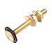 OSALADI 4pcs Brass Toilet Closet Bolts Nuts Washers Set Toilet Bolt Kit for Heavy Duty Plumbing Tool