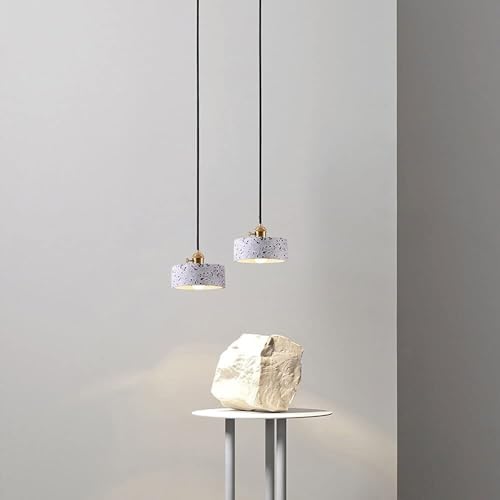 Lampe à suspension cuivre E27 hauteur réglable pour petit espace