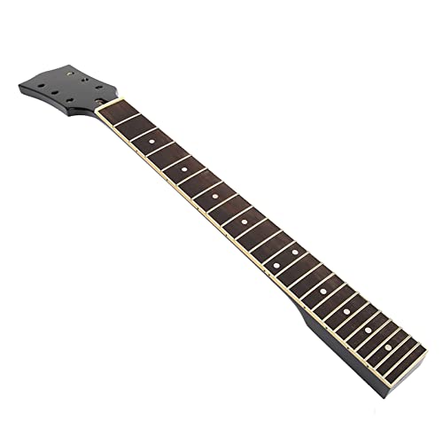 Manche de Guitare en Bois D'érable, 22 Frettes, Pièces de Guitare Folk, Noir et Blanc, en Palissandre pour le Remplacement