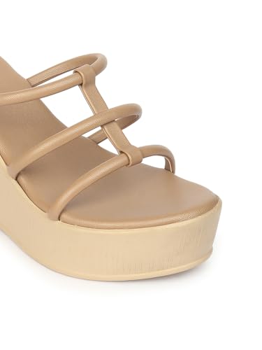 Image of ELLE Women Classic Wedges Heel Slip-On Sandal
