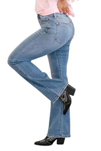Judy Blue Women's Mid Rise Vintage Bootcut Jeans3
