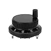 5V elektronisch handwiel met 6-terminal handmatige puls-encoder Mill-router handmatige bediening voor CNC-systeem(Zwart)