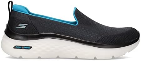Skechers Women's GO Walk Hyper Burst-Lunar Mars Sneaker, Black/Turquoise, 6 | Image 1