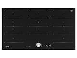 Neff, T69TTX4L0 - Placa de inducción autosuficiente Flex con control Twist Pad N90, ancho de 90 cm, color negro con marco, Home Connect