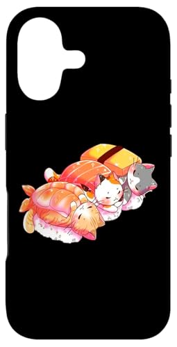 Kawaii Cute Cats Sushi Otaku Japanese X}zP[X iPhone 17 p