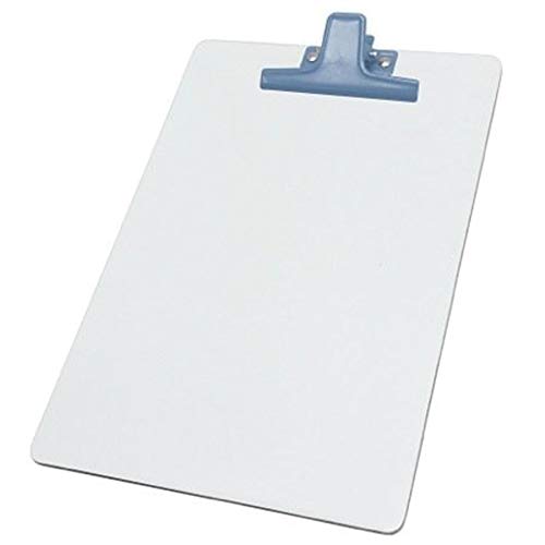 Prancheta MDF Branco A4 (23 cm X 33 cm) com Prendedor Metálico Color (6 Unidades), Acrimet, 119.4 (P