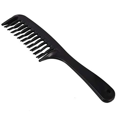 Peine doble para desenredar cabello rizado, negro, 2 unidades miniatura 2