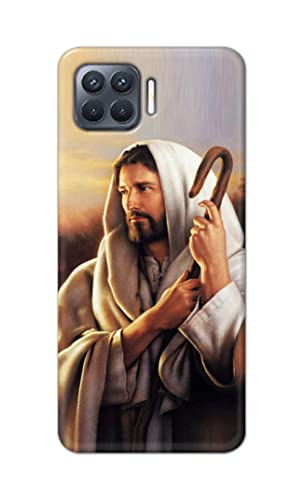 Image of PRINTFIDAA Catholic Image of Jesus Christ from Slovakia Hard Back Cover for Oppo F17 Pro, CPH2119 Back Cover -(P6) KAT1003