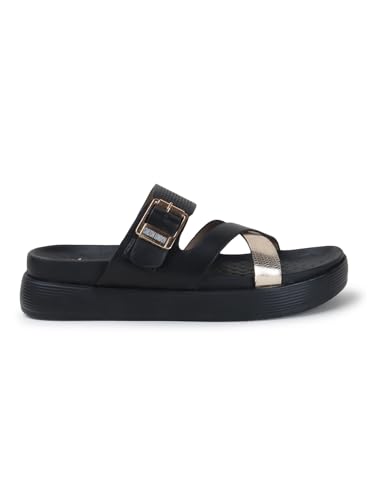 Image of Carlton London Women Comfortable Sandal With Buckle Details