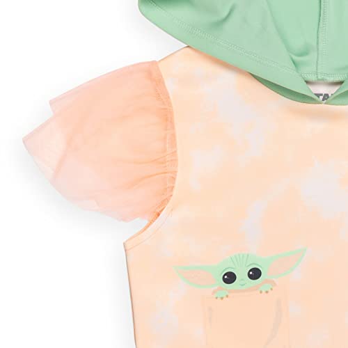 Star Wars The Child Big Girls Cosplay Costume Short Sleeve Dress Tie Dye Pink 14-16 #TOP3