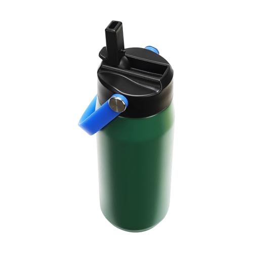 Image of PUMA unisex-adult 18oz Insulated Stainless Steel Water Bottle With Straw & Carry Handle